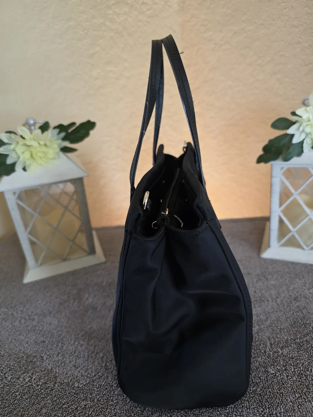 Kate Spade Black Nylon Tote Bag